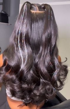 Hairstyles For Homecoming Straight Hair, 8th Grade Graduation Hairstyles Black, Lacefront Ideas, Ball Hair, Quick Weave Hairstyles, Birthday Hair, Quick Braided Hairstyles