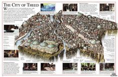 the city of theed is shown in an article with pictures and information about it