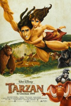 a movie poster for the film tarazan