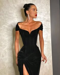 Velvet Prom Dress, Black Mermaid, Floor Length Prom Dresses, Black Prom Dress, Black Prom, Prom Girl, Cap Dress, Black Prom Dresses, Party Gowns