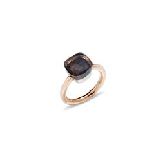 Luxury Brown Formal Rings, Elegant Smoky Quartz Gemstone Rings, Elegant Brown Round Rings, Modern Formal Brown Ring, Modern Brown Ring For Formal Occasions, Modern Brown Rings For Formal Occasions, Elegant Smoky Quartz Brown Rings, Elegant Brown Rings For Formal Occasions, Pomellato Ring