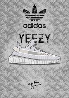 Yeezy Wallpaper Iphone, Yeezy Drawing, Yeezy Wallpaper, Yeezy Logo, Sneaker Wallpaper, Shoe Wallpaper, 700 Yeezy, Fashion Procreate, Streetwear Clothing Design