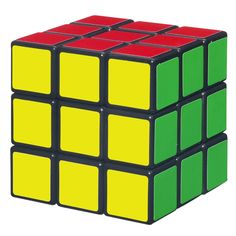 a rubik cube is shown on a white background