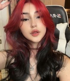 Hair Color Underneath, Dyed Red Hair, Hair Color Streaks, Hair Streaks, Dyed Hair Inspiration