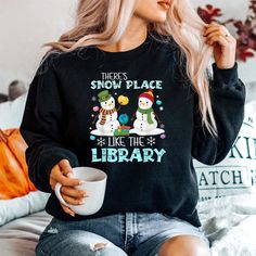 Buy Librarian There’s Snow Place Like The Library Christmas Shirt at Fantasywears. Hight quality products with perfect design is available in a spectrum of colors and sizes, and many different types of shirts! Unisex T-Shirt – 100% Cotton (fiber content may vary for different colors) – Medium fabric (5.3 oz/yd² (180 g/m²)) – Classic fit – Tear away the label – Runs true to size Women T-Shirt – 100% combed ringspun cotton (fiber content may vary for different colors) – Light fabric (4.3 oz/ Library Christmas, Snow Place, Hight Quality, The Library, Women T Shirt, Librarian, Christmas Shirt, Sweatshirt Hoodie, Sew-in Labels