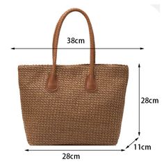 Shape: Casual ToteHandbags Type: Shoulder BagsTypes of bags: Shoulder & HandbagsOrigin: CN(Origin)Main Material: StrawClosure Type: zipperHardness: SOFTExterior: NONEStyle: BohemianLining Material: PolyesterOccasion: VersatileGender: WOMENPattern Type: KnittingNumber of Handles/Straps: TwoInterior: No PocketDecoration: NONEItem Type: Handbagsstraw bags: Women straw bagsStraw Bag: Bag for WomenShoulder Bag: Women Shoulder BagsWomen Bag: Summer Travel Bag Shopping Totes, Bag Summer, Bag Bag, Summer Travel, Bag Women, Travel Bag, Bags Shoulder, Bags Women, Straw