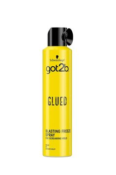 Schwarzkopf got2b Glued Spray gives gravity-defying styles that will hold till your next shampoo. Got2b Glued, Schwarzkopf Got2b, Frozen Hair, Hair Glue, Spray Glue, Fixing Spray, Hair Fixing, Real Hair Wigs