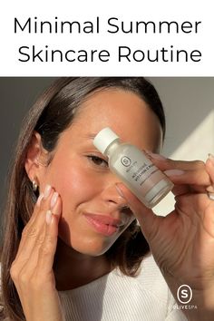 Keep your skin radiant despite the summer heat wave with Olivespa's Minimalist Skincare Routine ☀️💦. Follow easy steps & discover natural, anti-aging products for nightly use 🌙✨. Say goodbye to acne and hello to clear facial skin 👋🏼🌿! #skincareroutine #summercare #naturalbeauty Minimal Skincare Routine, Minimalist Skincare Routine, Minimal Skincare, Summer Skincare Routine, Minimalist Skincare, Lightweight Moisturizer, Clear Skin Tips, Cleansing Face, Summer Skincare