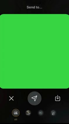 the green screen on an iphone is being used to send text messages or email from someone else