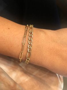 "Beautiful classic and trendy paper clip bracelets! Available in gold and are gold filled Will NOT tarnish as seen on New York Live on NBC 3 sizes available: small link, medium link and large link! If you're wrist is smaller, no worries! You can order the 7\" and clip it a link or two shorter 😃 If you would like the entire stack from the NBC show please message me. There is a special price for all 5 bracelets If these are a gift, make sure to request a gift box in the notes section!! Feel free Chic Gold Link Paperclip Bracelet, Chic Gold Paperclip Bracelet For Everyday, Trendy Gold Paperclip Bracelet With Rectangular Links, Trendy Gold Paperclip Bracelet With Adjustable Chain, Trendy Gold Chain Paperclip Bracelet With Oval Links, Trendy Gold Chain Oval Link Paperclip Bracelet, Trendy Gold Oval Link Paperclip Bracelet, Gold Paperclip Bracelet With Rectangular Links, Gold Oval Link Paperclip Bracelet For Everyday