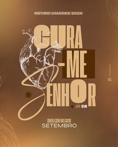 an event poster with the words gurua me senior