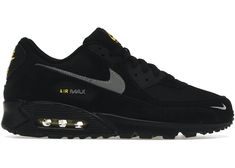 Buy and sell StockX Verified Nike shoes on StockX including the Nike Air Max 90 Black Yellow Strike Metallic Cool Grey and thousands of other sneakers with price data and release dates. Nike Sfb Boots, Nike Shox Shoes, Nike Air Max Ltd, Air Max 90 Black, Nike Training Shoes