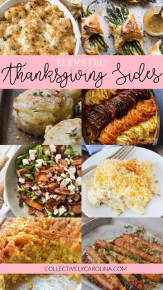 thanksgiving side dishes with text overlay