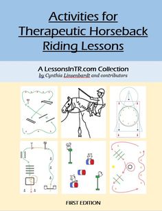 an instruction manual for the use of horse back riding lessons, including instructions and diagrams