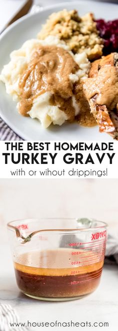 the best homemade turkey gravy with or without dipping sauce