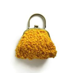 Crochet Kiss, Clasp Bag, Yellow Crochet, Woman Handbag, Yellow Purses, Clip Frame, Bags Online Shopping, Yellow Handbag, Elegant Bags