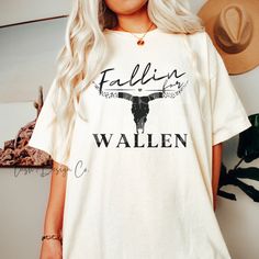 Fallin For Wallen' Screen Print Transfer - Black This is a TRANSFER item only (no finished apparel product will be sent.) Transfer is approximately 12" x 12" Commercial Heat Press Required For Optimal Transfer Quality Screen Print Transfers, Country Tshirt Ideas, Morgan Wallen Shirt Ideas, Heat Press Ideas, Morgan Wallen Tshirt Ideas, Morgan Wallen Shirts, Morgan Wallen T Shirt Ideas, Morgan Wallen Sweatshirt Cricut, Morgan Wallen Shirt Designs