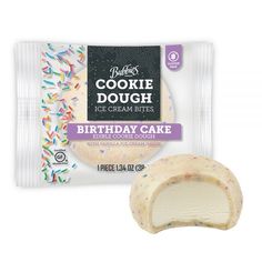 a package of birthday cake with sprinkles