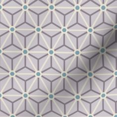 a grey and blue wallpaper with geometric shapes