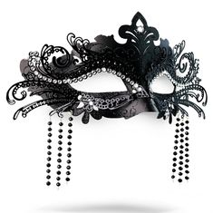 PRICES MAY VARY. ❤ ♕Intricate Detail♕ This gorgeous black masquerade mask is carefully laden with shiny beads that sparkle bright and tastefully. It just the right elegant dazzle. This mask was made with great care to detail in a process that radiates in the final result. You will feel Cleopatra's Pulse. This mask will augment your Mystery and unleash your Glamour. 💖 ♕Impressive Style♕ You can pair this mask with a wide variety of outfits. They can go with an evening gown or with any Carnival, Masquerade Ball Mask For Women, Masquerade Mask Party Outfit, Mascarade Mask Women Masquerade Party, Elegant Mardi Gras Masquerade Mask, Black Masquerade Mask For Mardi Gras, Mardi Gras Black Party Masks, Masquerade Ball Gowns Elegant With Mask, Mask Party Outfit, Masquerade Ball Outfit Ideas