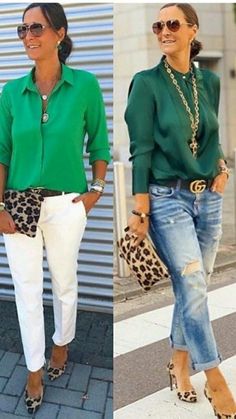 Cute Friday Outfits For Work, Over 45 Fashion Outfits, Classy Miami Outfits, Over 50 Womens Fashion 50 And Fabulous, 2023 Trends For Women, Outfits Over 40, Green Shirts, Stylish Outfits For Women Over 50, Over 60 Fashion