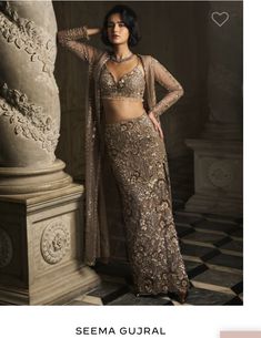 Crystal Skirt Outfit, Straight Lehenga Skirt, Strappy Blouse, Seema Gujral, Matching Embroidery, Net Skirt, Dresses Traditional, Straight Jacket, Sequin Embroidery