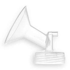 an image of a white object on a white background that looks like a blow dryer