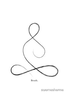 a black and white drawing of the letter b with an artistic twist in it's center