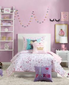 Urban Playground Desiree Twin Quilt Set - 2 Piece | macys.com #kidsgirlsbedroom Sisters Bedroom, Urban Playground, Girl Bedrooms, Bedroom Decor For Teen Girls, Teen Girl Bedroom, Baby Themes, Girl Beds, Girl Bedroom Decor