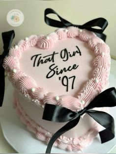 #heartcake #cake #27 #1997 #bow #couquette #vintage #vintagecake #birthday #birthdaycake 27 Bday Cake, Twenty Nine Birthday Cake, 27 Cake Birthday, Birthday Cake Tattoo, 27 Birthday Cake, 27 Cake, 1997 Birthday