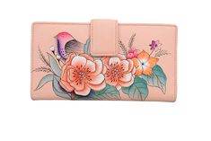 PRICES MAY VARY. HAND-PAINTED PREMIUM WALLET - An original piece of artwork hand-painted on soft leathers. It will bring flair and style you can flaunt while providing you with a luxury feel organizer for your cards, coins, and receipts VINTAGE GARDEN ARTWORK - Each wallet is hand-painted to create a piece of art inspired by nature and vintage themes. A simple, yet eye-catching, design of a bird and flowers in soft colors create a beautiful image that is painted on a neutral grey backdrop HANDCR Wallet With Flowers, Broken Zipper, Garden Artwork, Hand Painted Leather, Street Style Winter, Painting Leather, Vintage Theme, Wallet Organization, Vintage Garden