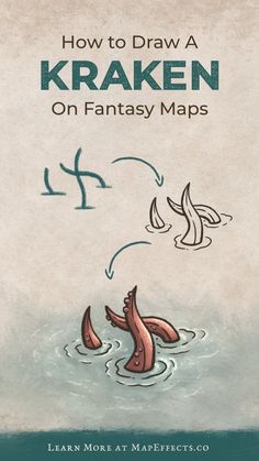 how to draw a kraken on fantasy maps