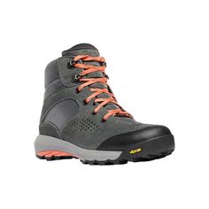 Conquer any trail with the Danner Inquire Mid Waterproof Hiking Boots for Ladies. Danner Dry waterproof membranes lock out moisture without sacrificing breathability. Durable suede-leather and textile uppers stand up to the rigors of the trail without weighing you down. Removable OrthoLite open-cell polyurethane footbeds dissipate heat and absorb shock, while Danner Plyolite midsoles cushion and support every step you take. Trailguard TPU shanks for stability. Vibram Inquire outsoles, formulated Chukka Boots Women, Boots For Ladies, Lock Out, Danner Boots, Weatherproof Boots, Hiking Boots Women, Waterproof Hiking Boots, Outdoor Boots, Hiking Women