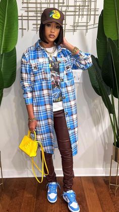 Plaid Shirt Outfits, Flannel Outfits, Tomboy Style Outfits, Trendy Fashion Outfits, Fashion Hacks Clothes, Outfits With Hats