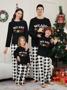 WHY DO I NEED FAMILY MATCHING PAJAMAS SETS You may think you don’t want Christmas pajamas for the whole family. But then you see your friends on Instagram posing for their holiday photos with the glimmering lights of the tree in the background and everyone from dad to the dog sporting matching holiday PJs, you’ll likely change your mind.And when you do, we’re here to help with a look at this holiday season’s comfiest and cutest matching family pajama sets. ❄STYLES SUITABLE FOR THE WHOLE FAMILY S Plaid Family Pajamas, Family Matching Holiday Festive Sleepwear, Family Matching Christmas Sleepwear, Red Family Matching Long Sleeve Sleepwear, Family Matching Holiday Red Sleepwear, Matching Family Christmas Pjs, Family Matching Pjs, Matching Clothing, Pjs Set