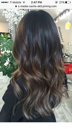 Brazilian Wavy Hair, Dark Chocolate Hair Color, Dark Chocolate Hair, Hairstyles Brunette, Brunette Hairstyles, Hair Color Chocolate, Chocolate Hair