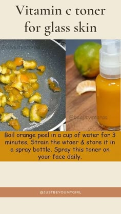 Skin care tips, #beautytips #naturaltips #toner #vitaminC #skin #glassskin #smoothskin #facepack Vitamin C Toner, Beauty Tips With Honey, Clear Healthy Skin, Diy Skin Care Routine, Face Skin Care Routine, Good Skin Tips