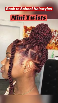 Bold Hair Color, Protective Hairstyles For Natural Hair, Dyed Natural Hair, Girls Hairstyles Braids, Natural Hair Styles Easy, African Braids Hairstyles