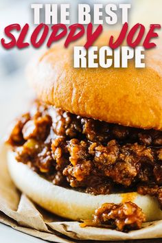 the best sloppy joe recipe is in this book