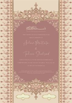 Nikah Contract, Islamic Marriage Certificate, Nikah Certificate, Nikkah Nama, Nikkah Certificate, Islamic Marriage, Frame Border Design, Cute Tumblr Pictures, Islamic Art Pattern