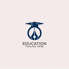 the logo for education tacline here is designed to look like a graduation cap