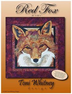 Red Fox Red Fox Art, Fox Applique, Fox Quilt, Wall Quilt Patterns, Fusible Applique, Appliqué Quilts, Art Fox, Applique Art, Raw Edge Applique