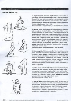 an instruction manual on how to do yoga for beginners in spanish, with instructions and examples