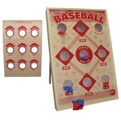 Giant Pocket Game Bean Bag Baseball, Lathe Woodworking Projects, Giant Games, Pocket Game, Wooden Games, Holiday Games, Toss Game, Yard Games, Backyard Games