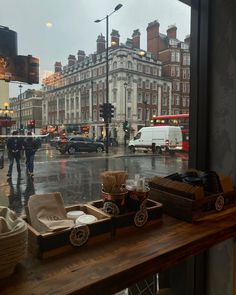 london bus red buses city rain puddles uk city buildings London Calling, Dream City, London Eye