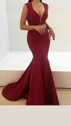 V Neck Prom Dress, 2024 Prom, Mermaid Prom Dress, V Neck Prom Dresses, Party Dance, Red Prom, Dance Dress, Mermaid Dress, Mermaid Prom Dresses