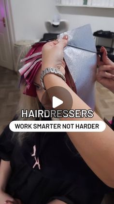 Adele Catherine potts on Instagram: "I'm all about the easier life 😌 This little tip changed the game for me completely 🙌🙌 No more practically sitting on your clients knee to get those foils in anymore 🤣🤣🤣 Thank me later 😘 #haireducation #faceframing #balayageeducation #balayagespecialist #hairdressersofinstagram" Thank Me Later, Hair Dresser, Work Smarter, Face Framing, Adele, No More, The Game, Balayage, Hair Color