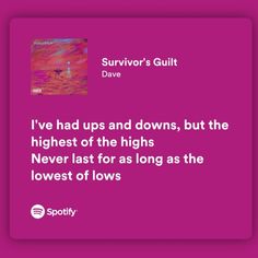 Santan Dave Lyrics, Dave Lyrics, Dave Quotes, Songs With Deep Meaning, Survivor Guilt, Bad Girl Quotes, Rap Lines, Tattoo Inspo