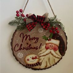 a christmas decoration hanging on the wall