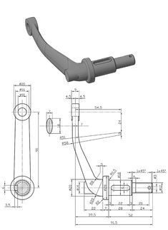 an image of a drawing of a handle for a toilet paper roll dispenser